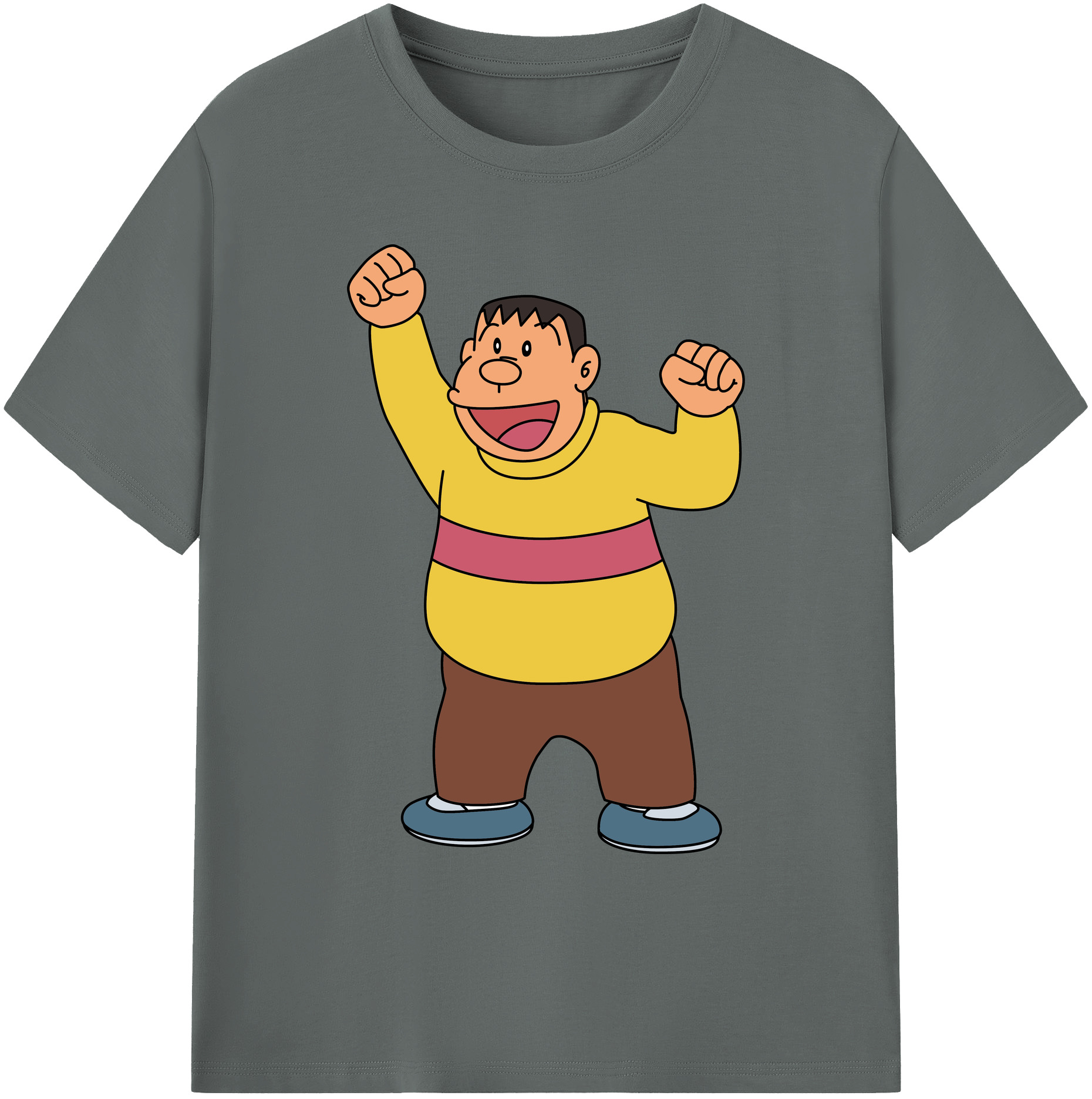 （画像用） ドラえもん 剛田武 Doraemon Gouta Takeshi 綿100％ メンズ半袖Tシャツ｜肌触りやわらか＆通気性